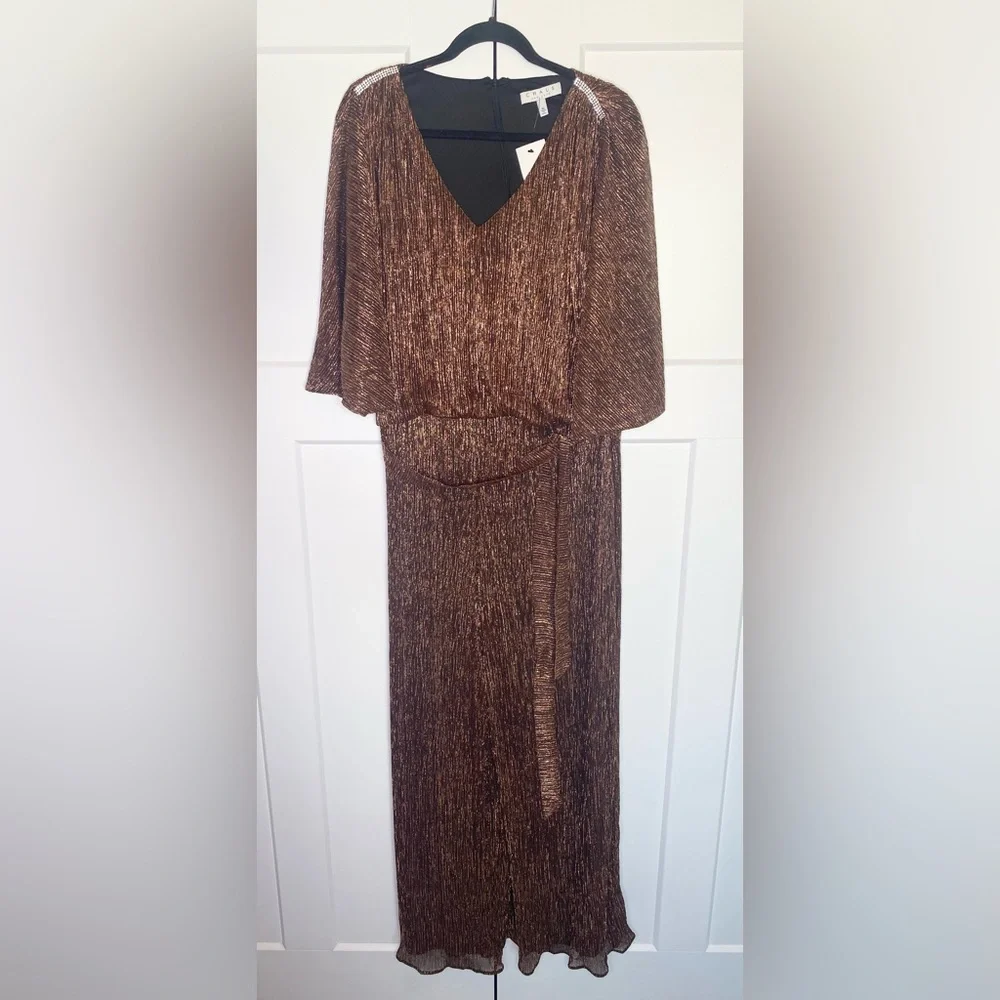 Chaus New York V-Neck Wide Leg Jumpsuit Size XL - Picture 4 of 8